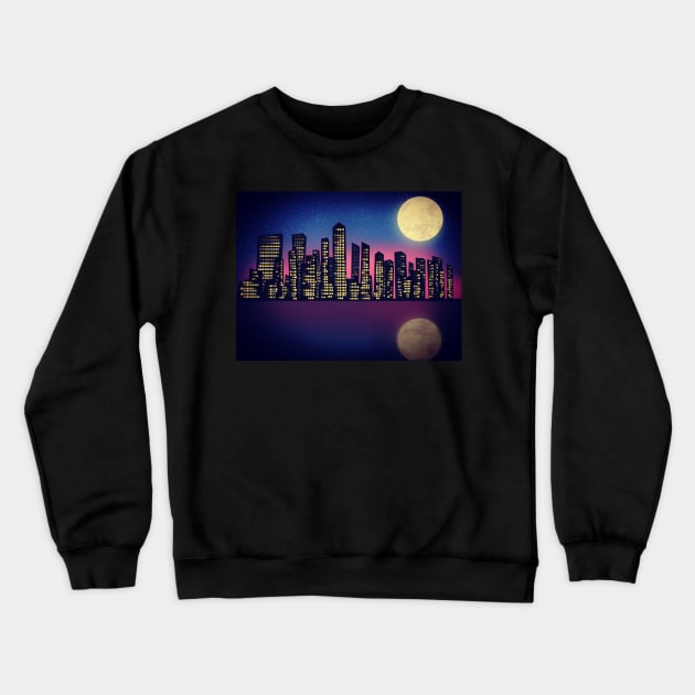 City scape Crewneck Sweatshirt by POPCULT